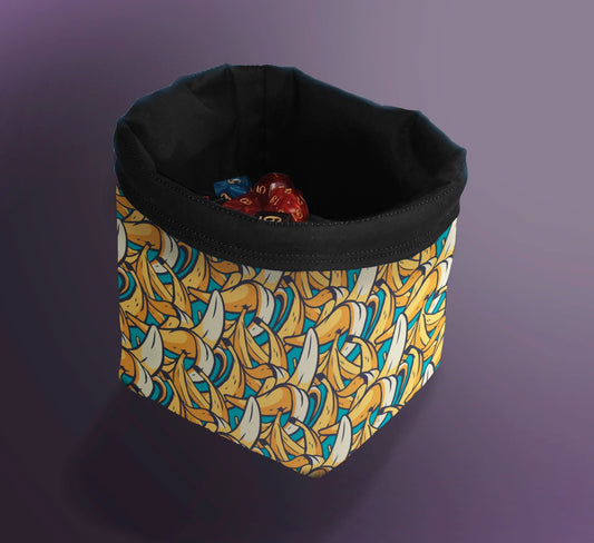 Printed Dice Bag - Banana Print Bag Board Game Tabletop Gaming Gifts Accessories, RPG D&D Dice