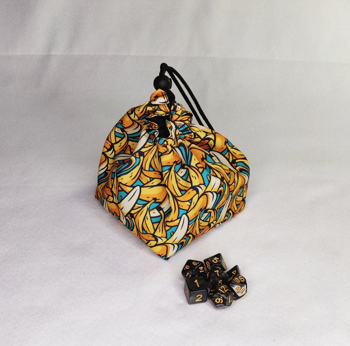 Printed Dice Bag - Banana Print Bag Board Game Tabletop Gaming Gifts Accessories, RPG D&D Dice