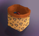 Printed Dice Bag- Brown Owls Bag Dice Bags Board Game Accessories, Tabletop Gaming Gifts, RPG Dnd Dice