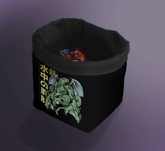 Printed Dice Bag- Cthulhu Anime Dice Bag Board Game Accessories, Tabletop Gaming Gifts, RPG Dnd Dice