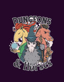 Printed Dice Bag- Dungeons and Horses Board Game Accessories, Tabletop Gaming Gifts, RPG Dnd Dice