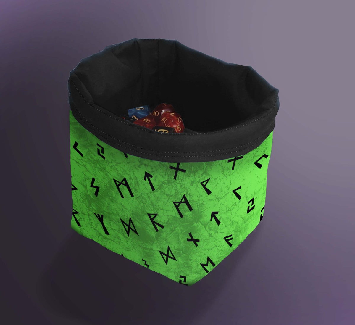 Printed Dice Bag - Dwarven Rune Dice Bag Board Game Tabletop Gaming Gifts Accessories, RPG D&D Dice
