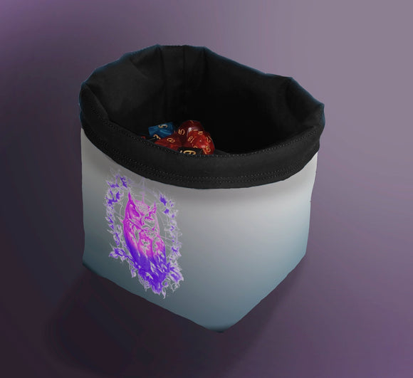 Printed Dice Bag Glowing Owl BoardGameSolutions BoardGameSolutions