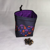 Printed Dice Bag- I heart Halloween Dice Bags Board Game Accessories, Tabletop Gaming Gifts, RPG Dnd Dice