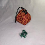 Printed Dice Bag - Lucky Dragon Bag of Holding Board Game Tabletop Gaming Gifts Accessories, RPG D&D Dice