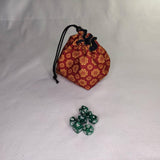Printed Dice Bag- Lucky Dragon Bag of Holding Board Game Accessories, Tabletop Gaming Gifts, RPG Dnd Dice