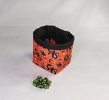 Printed Dice Bag- Orange Magic and Mystical Dice Bags Board Game Accessories, Tabletop Gaming Gifts, RPG Dnd Dice