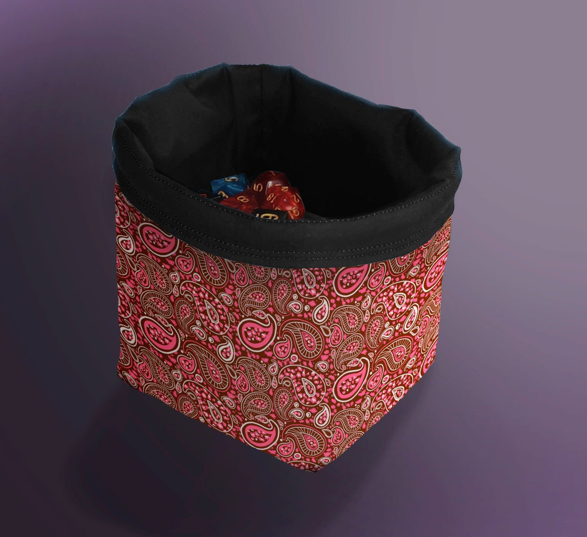 Printed Dice Bag - Paisley Print Board Game Tabletop Gaming Gifts Accessories, RPG D&D Dice