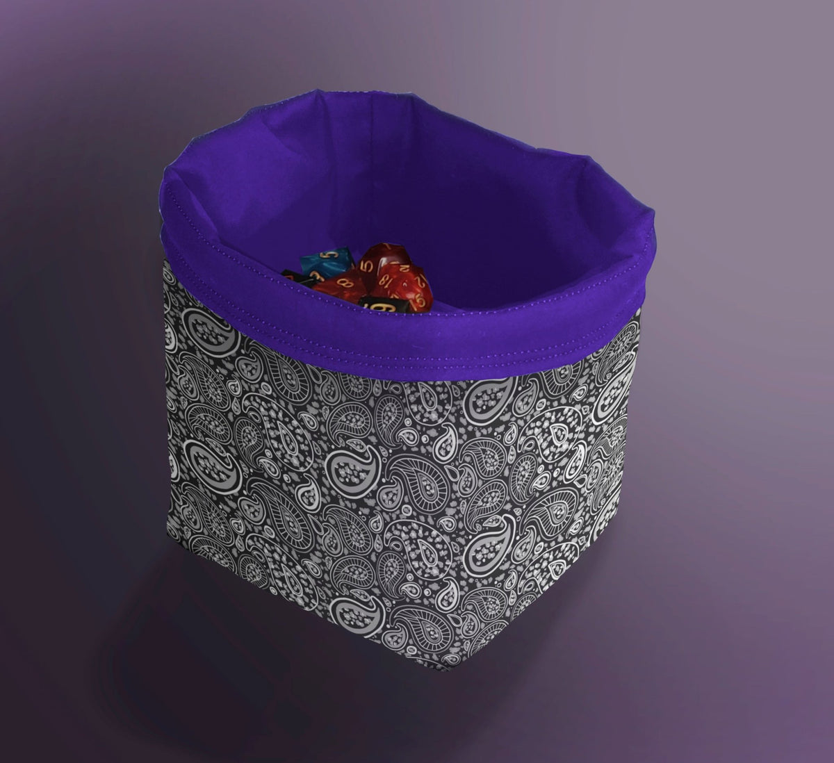 Printed Dice Bag - Paisley Print Board Game Tabletop Gaming Gifts Accessories, RPG D&D Dice