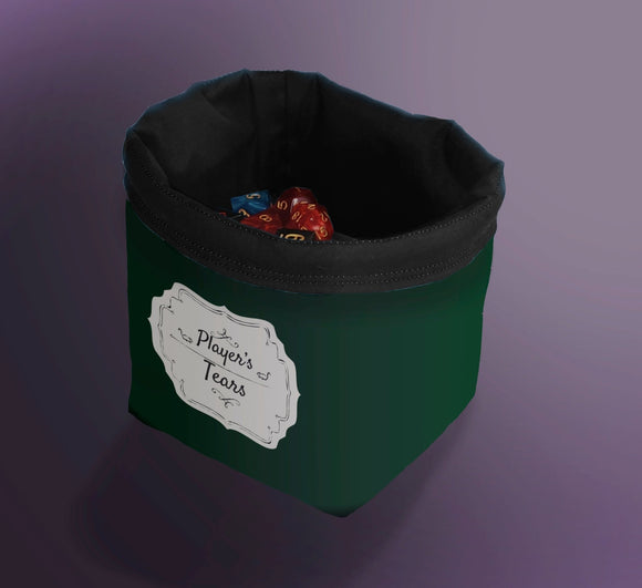 Printed Dice Bag - Player's Tears Board Game Tabletop Gaming Gifts Accessories, RPG D&D Dice