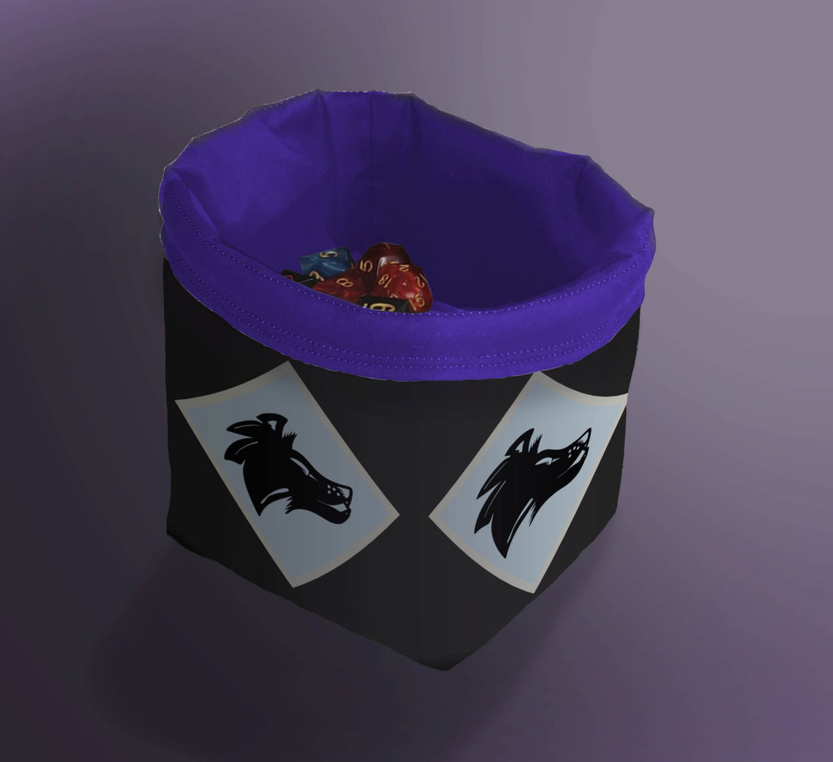 Printed Dice Bag- Space Wolves  (for Warhammer Space Wolves) Board Game Accessories, Tabletop Gaming Gifts, RPG Dnd Dice