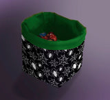 Printed Dice Bag- Spiderwebs Board Game Accessories, Tabletop Gaming Gifts, RPG Dnd Dice