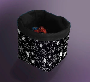 Printed Dice Bag- Spiderwebs Board Game Accessories, Tabletop Gaming Gifts, RPG Dnd Dice