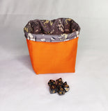 Printed Dice Bag- Spooky Ghosts Board Game Accessories, Tabletop Gaming Gifts, RPG Dnd Dice