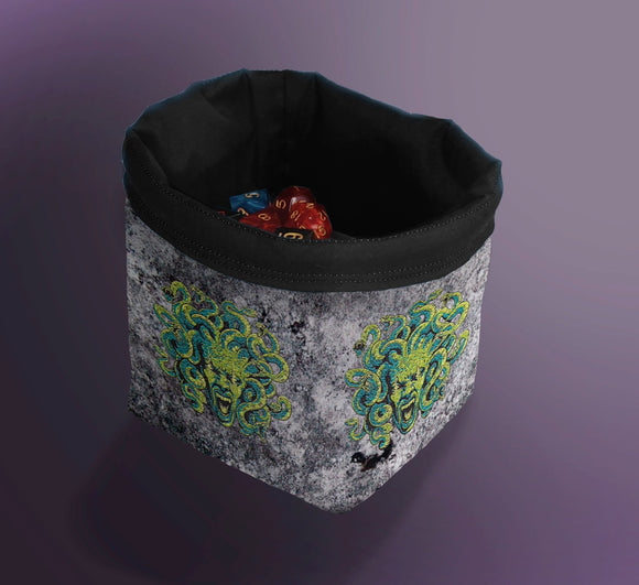 Printed Dice Bag- Stone Medusa Board Game Accessories, Tabletop Gaming Gifts, RPG Dnd Dice