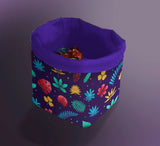 Printed Dice Bag- Tropical Print Bag Board Game Accessories, Tabletop Gaming Gifts, RPG Dnd Dice