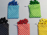 Token Bag- Meeple Pattern Print Dice Bags Board Game Accessories, Tabletop Gaming Gifts, RPG Dnd Dice