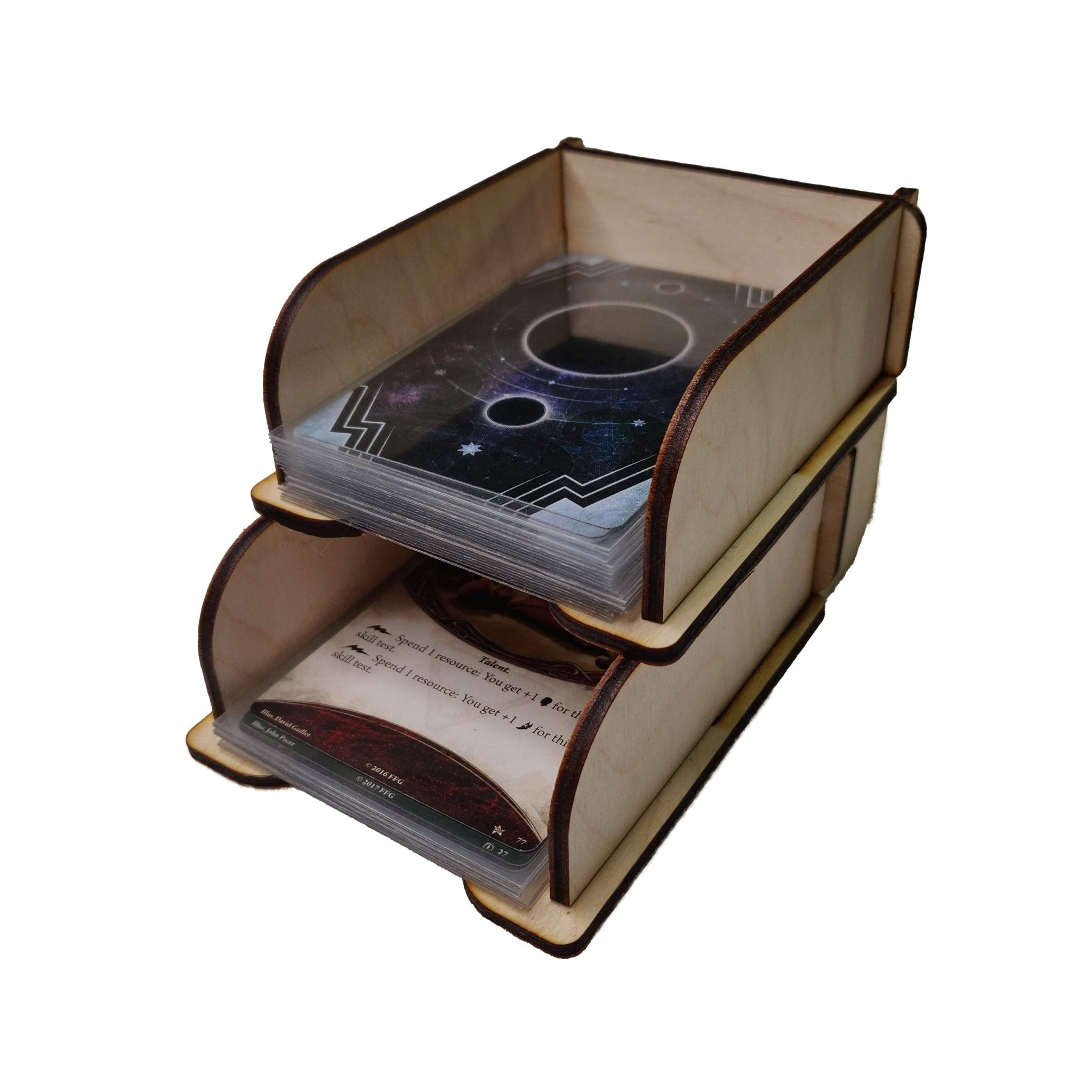 Wooden Deck Organiser- Ash Draw/Discard Box - Component Tray ...